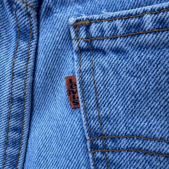 Vintage Levi’s 950 Women’s Blue Jeans 7 MED USA Made Relaxed Fit Tapered Leg - Picture 12 of 16